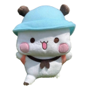 Giocattolo di peluche panda carino 20 cm Giocattolo imbottito orso con zaino e cappello Peluche panda esploratore 2