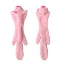 Giocattolo di peluche sonoro per cani 45 cm Maialino rosa senza imbottitura Giocattolo interattivo resistente Giocattolo sonoro da masticare 2