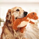 Giocattolo interattivo in peluche per cani e gatti a forma di dinosauro Giocattolo resistente per masticare per cani di piccola taglia 7