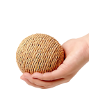 Giocattolo per gatti 10 cm Palla in sisal Giocattolo naturale in sisal per gatti Palla resistente per giocare e graffiare Giocattolo stimolante per gatti 3