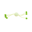 Giocattolo per gatti Palla con 5 cordini e pompon 25 cm Giocattolo interattivo da mordere e graffiare Giocattolo resistente per gatti di tutte 4