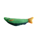 Giocattolo per gatti pesce 24 cm Giocattolo di peluche per gatti con sonaglio all'interno Giocattolo divertente a forma di pesce Giocattolo stimolante per gatti 2