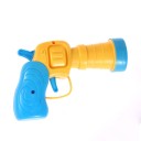 Giocattolo per gatti Pistola che spara palline di peluche 13x10 cm Set con 20 palline Gioco interattivo per gatti Lanciatrice a molla manuale 2