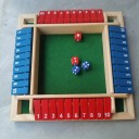 Gioco con i dadi per 4 giocatori Gioco da tavolo con numeri da 1 a 10 Gioco educativo per bambini Gioco da tavolo matematico Allenamento al calcolo Divertimento logico per famiglie 4