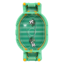 Gioco da tavolo di calcio 23,1 x 12,5 x 3 cm Mini gioco interattivo di calcio con catapulta Gioco di famiglia competitivo Gioco da tavolo 4