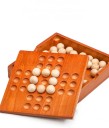 Gioco da tavolo logico in legno - salto delle palline per 1 giocatore 2