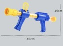 Gioco di tiro anatra affamata 23 x 12 x 13 cm Set con pistola a pompa e palline in schiuma Contatore elettronico del punteggio effetti luminosi 3