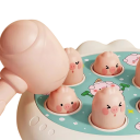 Gioco educativo per bambini 16 x 18 x 6 cm Maialino Giocattolo interattivo con martello Sviluppo della motricità e attenzione Regalo divertente per bambini 2