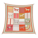 Gioco geometrico dei quadrati foulard quadrato tendenza moda femminile foulard multifunzionale per testa collo e corpo accessorio stiloso 12