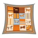 Gioco geometrico dei quadrati foulard quadrato tendenza moda femminile foulard multifunzionale per testa collo e corpo accessorio stiloso 11