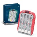 Gioco logico musicale elettronico luminoso 15 x 11 x 3 cm 6 livelli di difficoltà 3 velocità 4 volumi ABS, batterie AAA*3 5