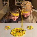 Gioco per bambini giallo: Api con fascia per la testa, raccolta magnetica di palline e tappetino da gioco a forma di fiore 6