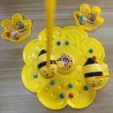 Gioco per bambini giallo: Api con fascia per la testa, raccolta magnetica di palline e tappetino da gioco a forma di fiore 7