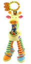 Girafe en peluche pour bébé avec poignée 1