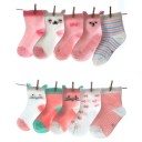 Girls' Animal Socks - 5 Pairs 6