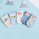Girls' Ankle Socks with Animals - 5 Pairs 4