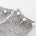 Girls' Ankle Socks with Pearls 8