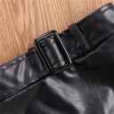 Girls' Blouse and Leather Shorts 4