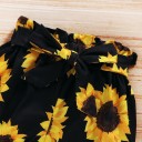Girls' Bodysuit and Shorts with Sunflowers 5