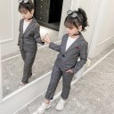 Girls' Checked Suit 4
