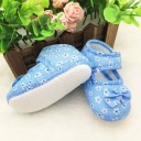 Girls' Cotton Booties with Flowers 6