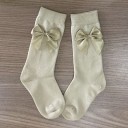 Girls' Cotton Socks with Bow - 5 Pairs 4