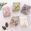 Girls' Cotton Socks with Bow - 5 Pairs 6