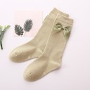 Girls' Cotton Socks with Bow - 5 Pairs 9