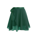 Girls' Dance Wrap Skirt with Lightweight Sheer Polyester for Ballet Dance and Performances 8