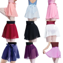 Girls' Dance Wrap Skirt with Lightweight Sheer Polyester for Ballet Dance and Performances 19