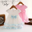 Girls' Dress with Bow J1901 9