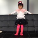 Girls' High-Waisted Skirt with Pearls 7