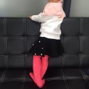 Girls' High-Waisted Skirt with Pearls 8