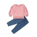 Girls' Hoodie and Jeans L1274 1