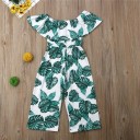Girls' Jumpsuit with Leaves L1272 3