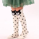 Girls' Knee-High Socks with Animals 11
