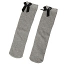 Girls' Knee-High Socks with Bow 2
