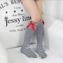 Girls' Knee-High Socks with Bow 8