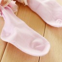 Girls' Knee-High Socks with Ruffles and Bow 15