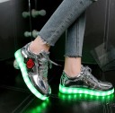 Girls' Light-Up Trainers with Rose 10
