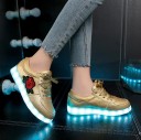 Girls' Light-Up Trainers with Rose 11