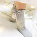 Girls' Long Socks with Bow 14