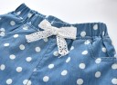 Girls' Polka Dot Shorts - Blue 3