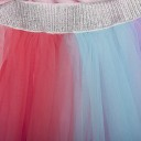 Girls' Rainbow Set T-Shirt with Unicorn and Skirt - Pink 7