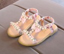 Girls' Sandals with Pearls 7