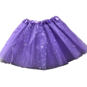 Girls' Skirt 2–8 Years Plain Lace with Glitter Above the Knee Acrylic Festive Skirt for Little Ladies 11
