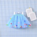 Girls' Skirt with Pom Poms L1001 15