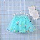 Girls' Skirt with Pom Poms L1001 17