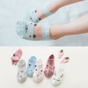 Girls' Socks with Animals - 5 Pairs 6