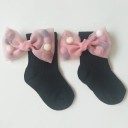 Girls' Socks with Bow A777 1